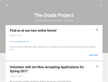 Tablet Screenshot of doulaproject.org